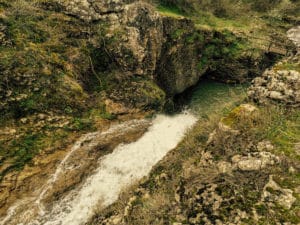 Зараповски водопад от горе